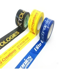 Banda Adeziva Personalizata, Dimensiune 50mm x 990m, Tipar 2 Culori, Suport Alb sau Transparent, Adeziv Acrilic foto