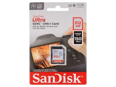 Card de Memorie SDXC 512GB 150MB/s Class 10 UHS-I foto