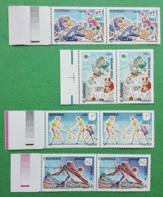 TIMBRE ROMANIA MNH LP1445/1997 Sporturi neolimpice -Serie in pereche foto