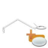 Lampa LED cu lupa &ndash; 5&rdquo; (130 mm), 9W, 800 lumeni, brat reglabil, prindere de birou Best CarHome