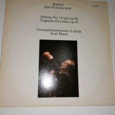 DISC / VINIL / - BRAMHS -SIMFONIA NR.3 / DIRIJOR KURT MASUR