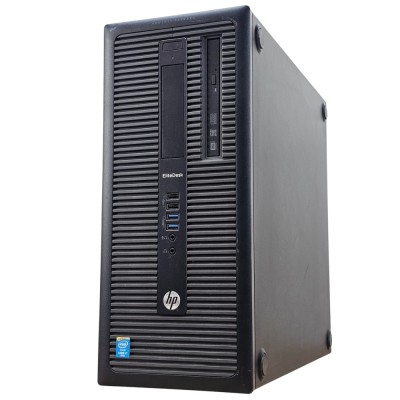Unitate PC Second Hand, HP ELITEDESK 800 G1 TOWER, Procesor I7 4790, Memorie RAM 8 GB, SSD 128 GB NOU, DVD-RW foto