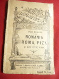 Jules Michelet - Romania ,Roma ,Piza -Ed.1909 BPT nr8 Leon Alcalay ,96 pag