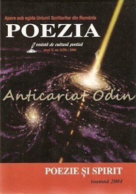 Poezia. Revista De Cultura Poetica. Poezie Si Spirit foto