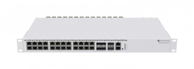 Management Switch 20 RJ45 2.5 Gigabit, 2 x QSFP+, 4 x Combo (2.5 Gigabit sau SFP+) - Mikrotik CRS326-4C+20G+2Q+RM foto