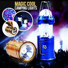 Felinar Camping LED Reincarcabil cu Lanterna si Proiector C253