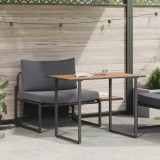 VidaXL Set de masă pentru grădină 2 pcs Antracit Oțel