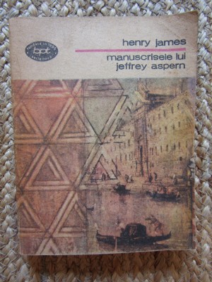 MANUSCRISELE LUI JEFFREY ASPERN-HENRY JAMES foto