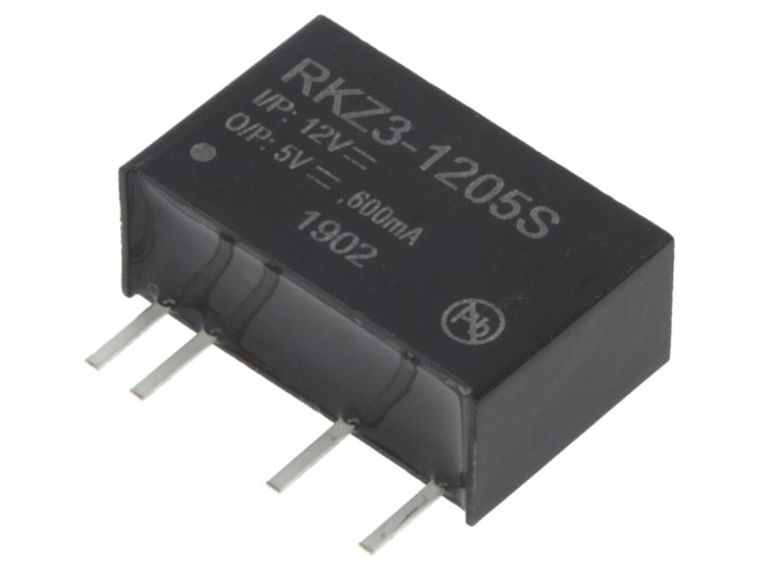 Convertor DC/DC 3W 5V 0,6A