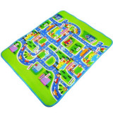 Covoras de joaca educativ din spuma EVA, Termo-rezistent, City Streets, 160 x 200 cm, 3 ani +, Oem