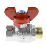 Robinet cu bila Fratelli Fortis 788M, filet exterior-interior, alama, 1/2&quot;, maner fluture