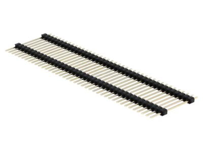 Conector Pin Header 40 Pini 2 Nivele foto