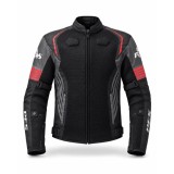 Geacă Moto de Vară PES Grand Air 2.0 cu Protecții CE Level 2 | Membrană Impermeabilă 3 &icirc;n 1 | Certificare AA, Rosu