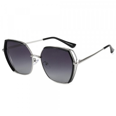 Ochelari De Soare Dama Techsuit 9768, Polarizati, Protectie UV, Negri Argintii Gri foto
