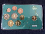 Euro set - Irlanda 2002 + 1 penny 1998 , 9 monede
