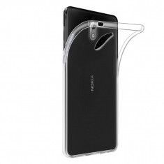 Husa Pentru Nokia 3.1, Premium Silicon, Matrix, Transparent foto