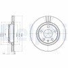 DELPHI BG3198 Disc frana