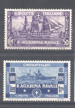 Italy 1931 Anniversary, Naval academy, MNH AM.124 foto