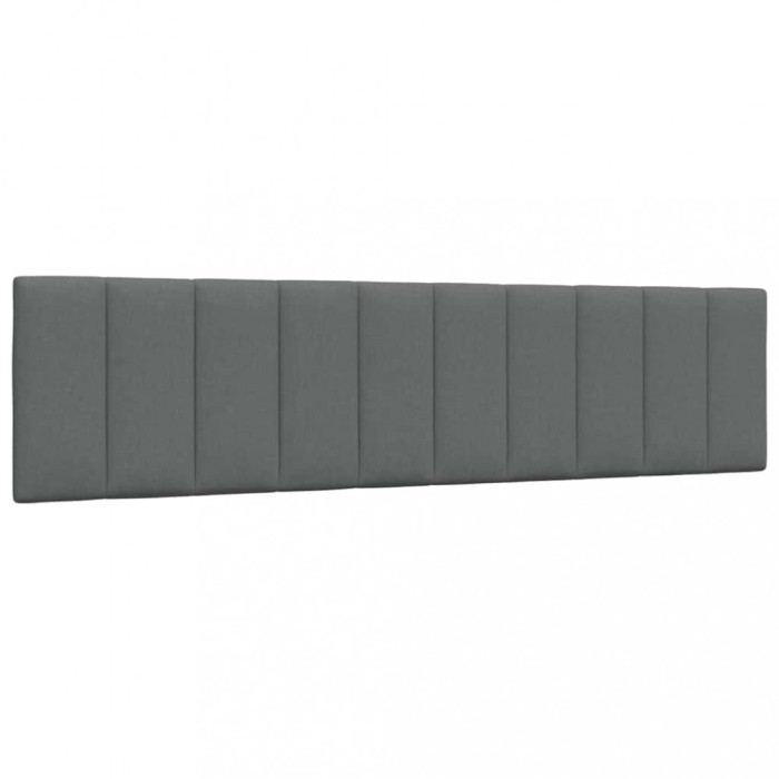 vidaXL Pernă pentru tăblie de pat, gri &icirc;nchis, 200 cm, material textil