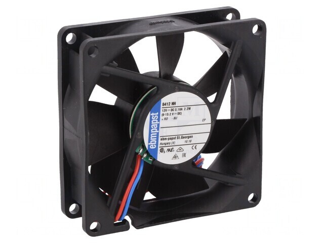 Ventilator axial 12V 80x80x25mm 79m3/h 37dBA