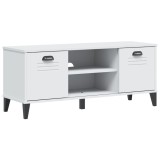 Banca de pantofi &bdquo;VIKEN&rdquo;, alb, 106x35x45 cm, lemn prelucrat