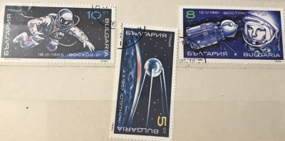 (A) Timbre straine serii tematica Sateliti cosmos foto