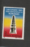 ROMANIA 1990 LP 1247 - 1 DECEMBRIE ZIUA NATIONALA A ROMANIEI MNH NESTAMPILAT