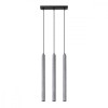 Lampă Suspendată Pastel Gri Beton 3 Becuri Tub Modern De Interior