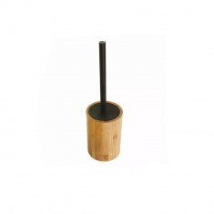 Perie pentru wc, cu suport din bambus, 10,5x10,5x36 cm, KingHoff