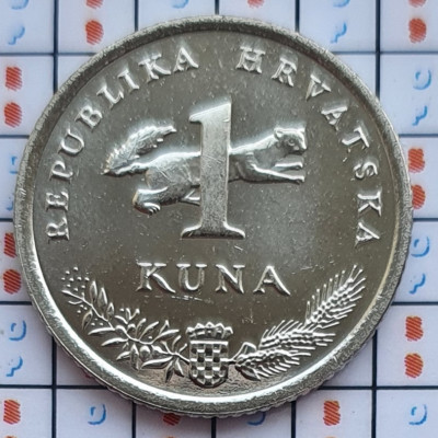 Croatia 1 kuna 2014 UNC - 20th anniversary of Kuna - km 104 - A020 foto