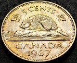 Cumpara ieftin Moneda 5 CENTI - CANADA, anul 1987 *cod 5102 B, America de Nord