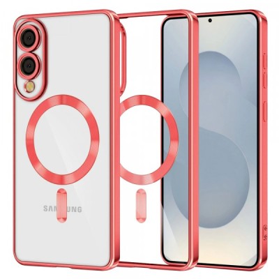 Husa MagSafe pentru Samsung Galaxy S25 Edge S937, Techsuit, Luxury Crystal, Rosie foto