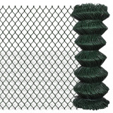 Gard de legatura din plasa, verde, 1 x 15 m, otel, vidaXL