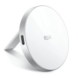 ESR - Wireless Charger HaloLock - MagSafe Compatible, with Kickstand - White