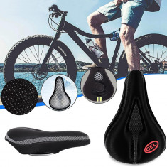 Husa scaun bicicleta, ergonomica, strat silicon si gel, impermeabila, marcaj reflectorizant