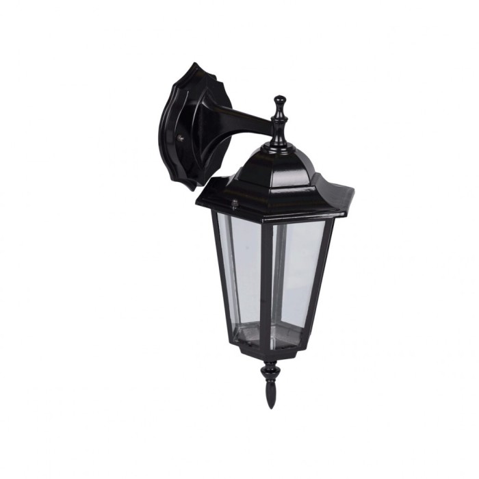 Lampa Gradina Corona Negru 1xE27 60W