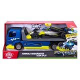 DICKIE TOYS FORMULA RACER SET TRANSPORTATOR FORMULA CU MASINUTA DE CURSE SPLIT