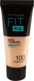 Maybelline New York Fit Me Matte &amp; Poreless fond de ten 100 Warm Ivory, 30 ml