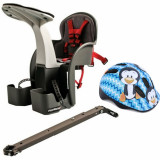 Set Scaun bicicleta copii, Pozitie montare Centru, 15 Kg si Casca Protectie XS, WeeRide