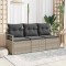 vidaXL Set de canapele pentru grădină 3 pcs Gri deschis Rattan poli 3346242