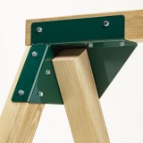 Coltar Universal Leagan KBT, Unghi Oblic, Verde, pentru Stalpi Lemn Patrati 70x70-125x125mm