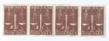 *lot 1109 cu 4 timbre fiscale judiciare, 1947, straif, MLH