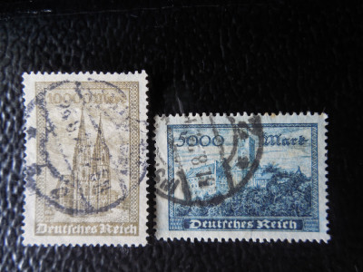 Reich-Vederi din Wartburg si Koln-serie completa-stampilate foto
