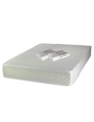 Set Saltea ortopedica, Uranus Standard Spring Comfort 180x200x26cm, plasa de arcuri Bonell, fermitate mediu spre tare, Saltsib plus 2 perne ortopedice foto