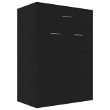Cumpara ieftin Pantofar, negru, 60x35x84 cm, lemn prelucrat