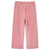 Cumpara ieftin Pantaloni de copii din velur, roz, 140