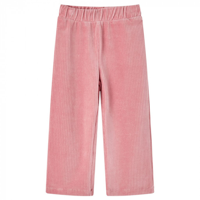 Pantaloni de copii din velur, roz, 140 GartenMobel Dekor