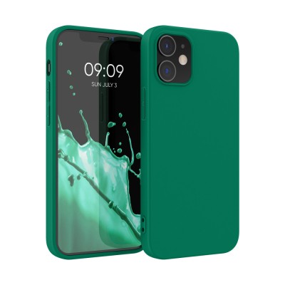 Husa Kwmobile pentru Apple iPhone 12/iPhone 12 Pro, Silicon, Verde, 53938.142 foto