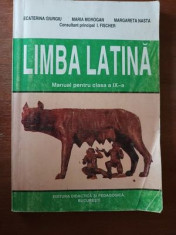 Limba latina. Manual pentru clasa a IX-a- Ecaterina Giurgiu foto