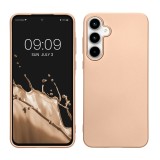 Husa Kwmobile pentru Samsung Galaxy A55, Auriu, Silicon, KWM000021MI005C, Carcasa
